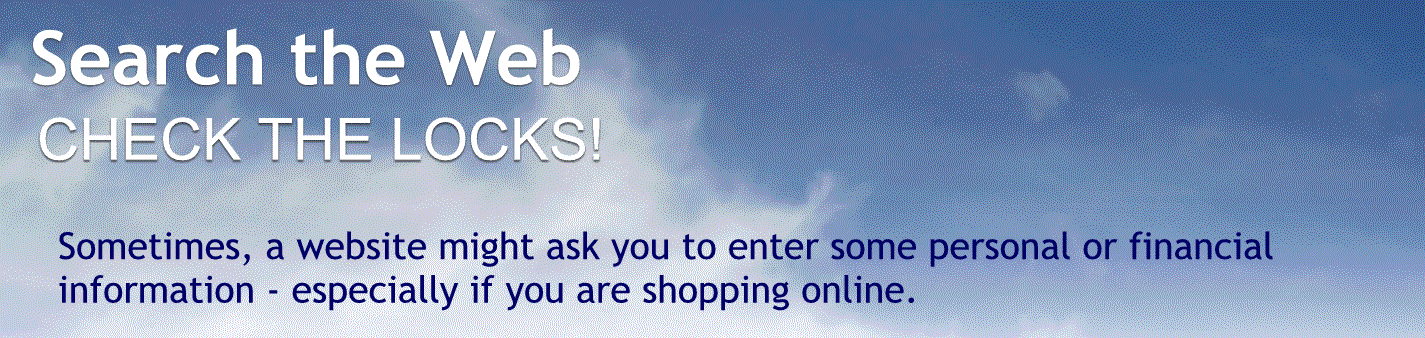 Check the locks.
Sometimes a website might ask you to enter some personal or financial information especially if you’re shopping online.