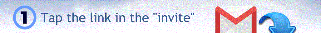 One. Tap the link in the invite.